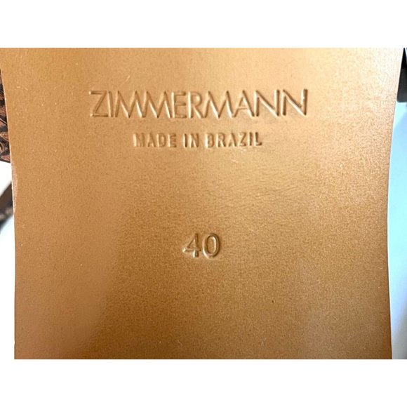 Zimmermann Tan Snakeskin Strappy Sandals - Picture 10 of 11